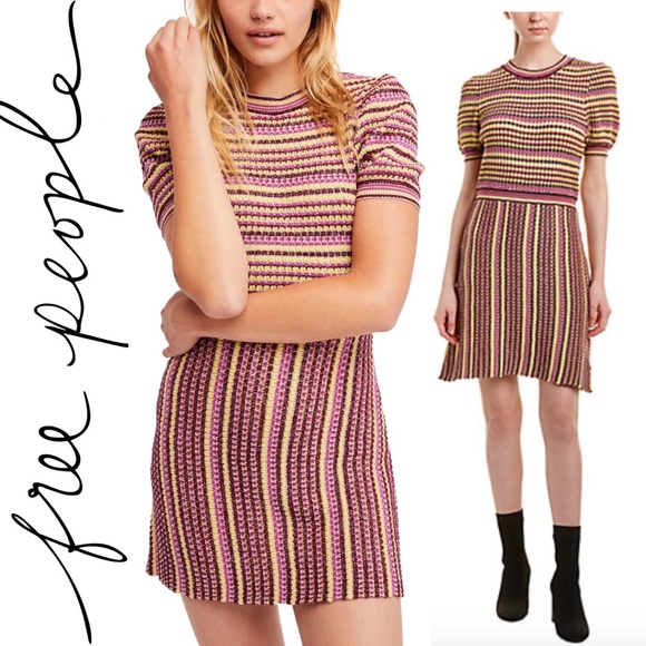 Free People Dresses & Skirts - NWT Free People Into You Knit Mini Dress D1